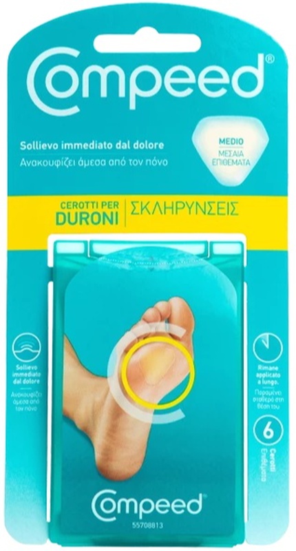 COMPEED CEROTTI PER DURONI MEDIO 6 PEZZI - farmaidea24.com
