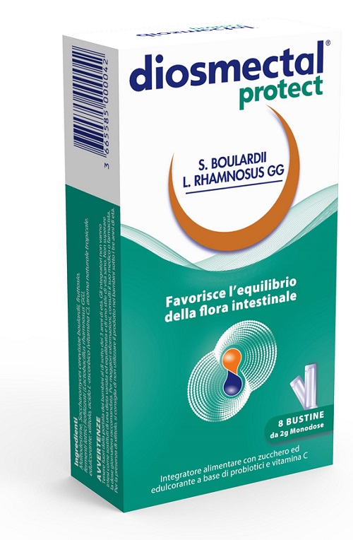 DIOSMECTAL PROTECT 8 BUSTINE OROSOLUBILI 2 G - farmaidea24.com