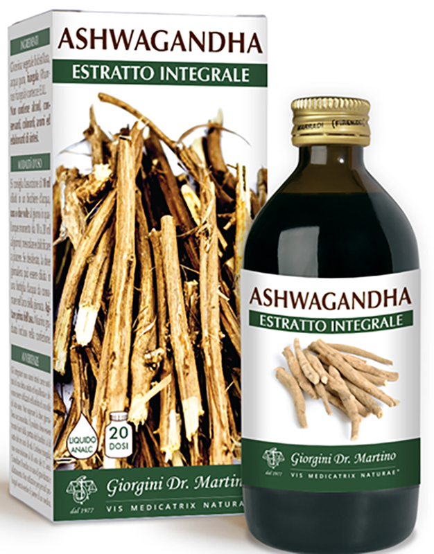 ASHWAGANDHA ESTRATTO INTEGRALE LIQUIDO ANALCOLICO 200 ML - farmaidea24.com