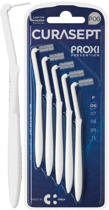 CURASEPT PROXI ANGLE P06 BIANCO/WHITE 5 PEZZI - farmaidea24.com