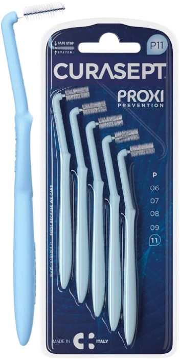 CURASEPT PROXI ANGLE P11 AZZURRO/LIGHT BLUE 5 PEZZI - farmaidea24.com
