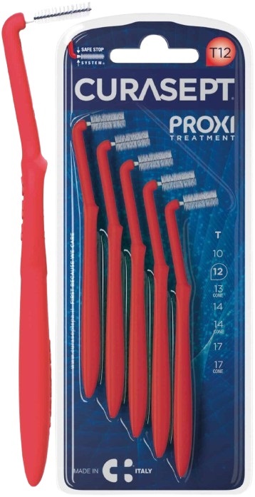 CURASEPT PROXI ANGLE T12 ROSSO/RED 5 PEZZI - farmaidea24.com