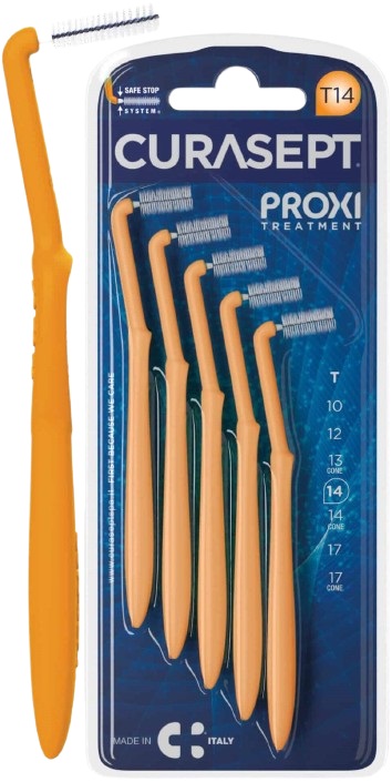 CURASEPT PROXI ANGLE T14 ARANCIO/ORANGE 5 PEZZI - farmaidea24.com