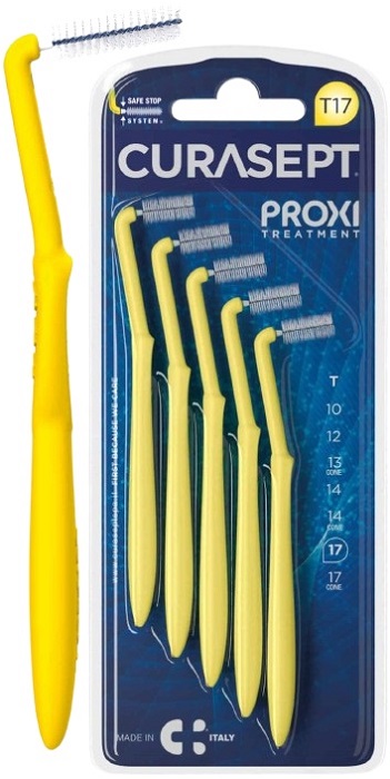 CURASEPT PROXI ANGLE T17 GIALLO/YELLOW 5 PEZZI - farmaidea24.com