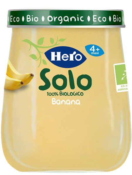 HERO SOLO OMOGENEIZZATO BANANA 100% BIO 120 G - farmaidea24.com