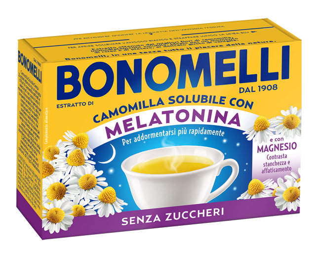 CAMOMILLA SOLUBILE MELATONINA MAGNESIO 16 BUSTINE - farmaidea24.com