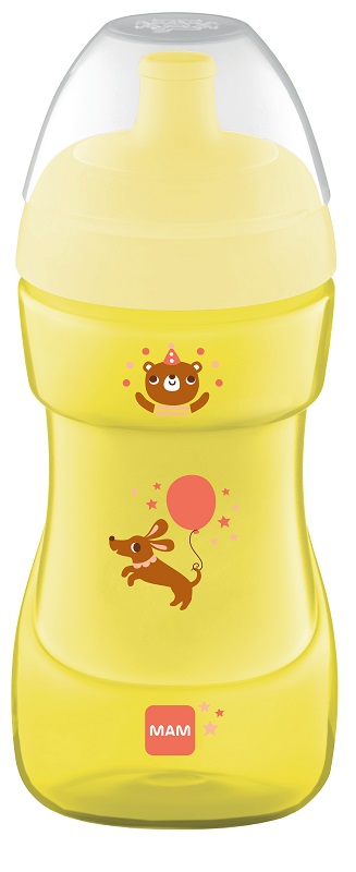 MAM TAZZA SPORTS 330 ML 12+ BECCUCCIO RIGIDO NEUTRO - farmaidea24.com