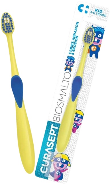 CURASEPT SPAZZOLINO BIOSMALTO KIDS 3-6 ANNI - farmaidea24.com