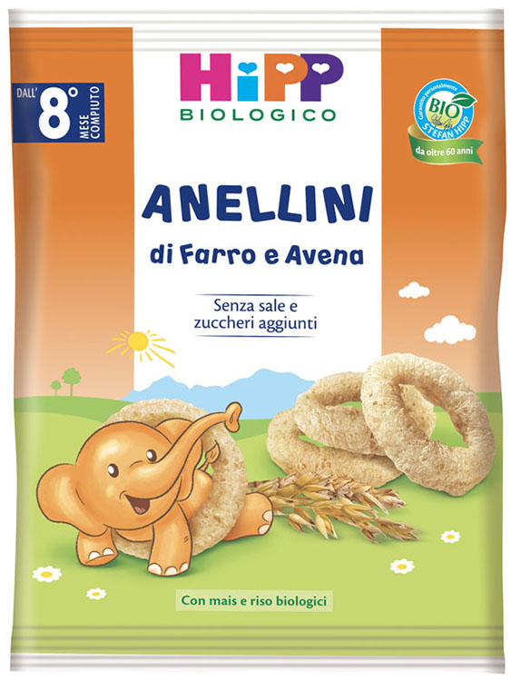 HIPP BIO ANELLINI FARRO AVENA 30 G - farmaidea24.com