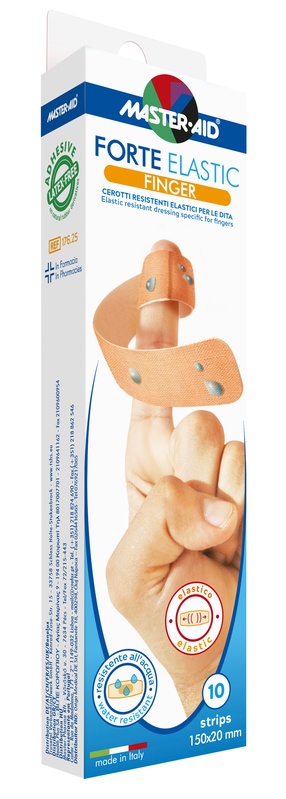 CEROTTO MASTER-AID ELASTIC FINGER 10 PEZZI - farmaidea24.com
