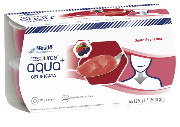 RESOURCE AQUA ACQUA GELIFICATA+GRENADA CUP 6 4X125 G - farmaidea24.com