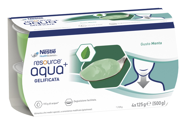 RESOURCE AQUA ACQUA GELIFICATA+MINT CUP 6 4X125 G - farmaidea24.com