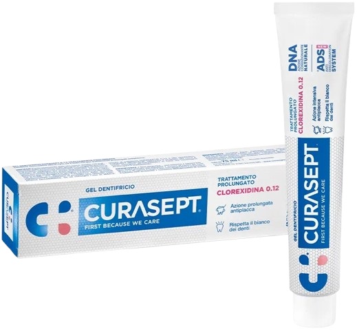 CURASEPT DENTIFRICIO 0,12 75 ML ADS+DNA - farmaidea24.com
