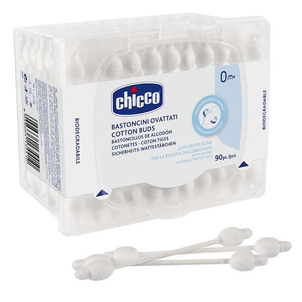 CHICCO BASTONCINI COTONATI 90 PEZZI - farmaidea24.com