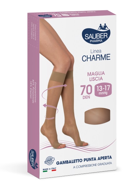SAUBER GAMBALETTO OPEN TOE 70 DENARI MAGLIA LISCIA NEUTRO BEIGE TAGLIA 4 - farmaidea24.com