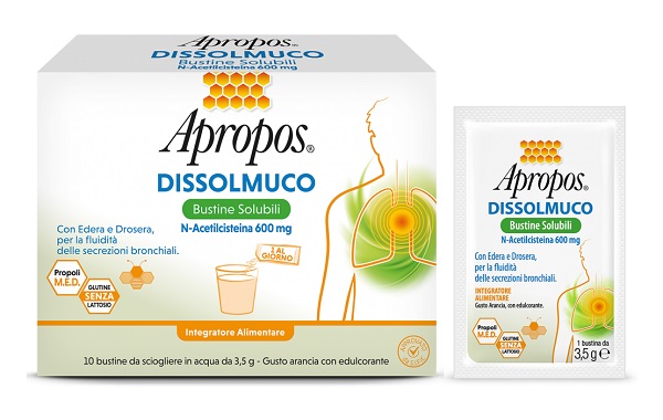APROPOS DISSOLMUCO 10 BUSTINE SOLUBILI - farmaidea24.com
