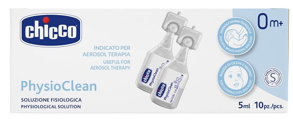 CHICCO SOLUZIONE PHYSIOCLEAN 5 ML 10 PEZZI - farmaidea24.com