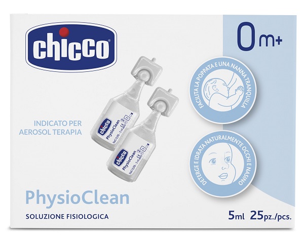 CHICCO SOLUZIONE PHYSIOCLEAN 5 ML 25 PEZZI - farmaidea24.com