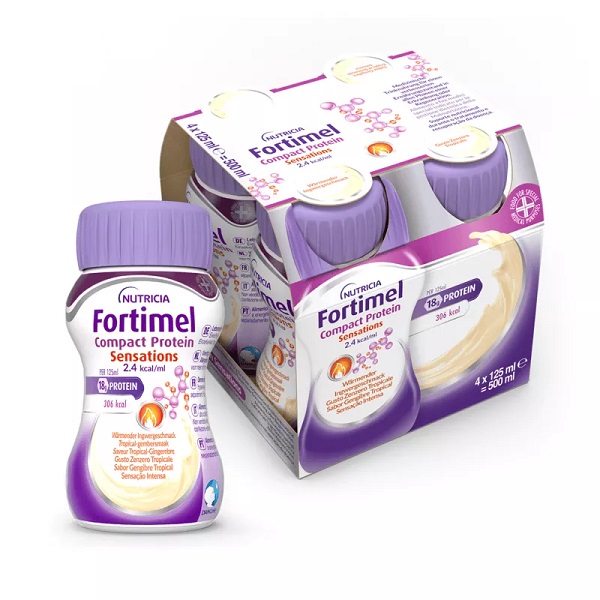 FORTIMEL COMPACT PROTEIN HOT TROPICAL ZENZERO 4 X 125 ML - farmaidea24.com