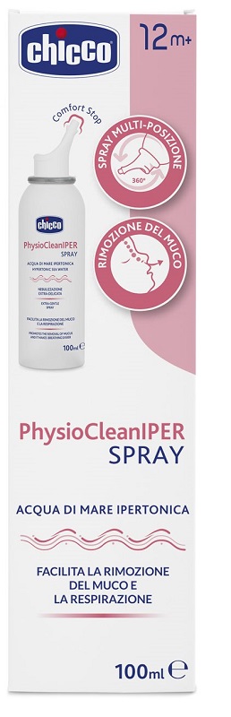CHICCO PHYSIOCLEAN SOLUZIONE IPERTONICA SPRAY 100 ML - farmaidea24.com