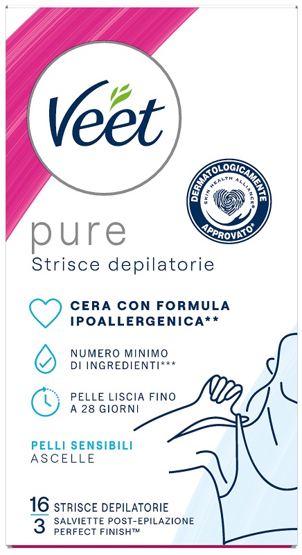 VEET STRISCE ASCELLE IPOALLERGENICHE 16 PEZZI - farmaidea24.com