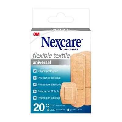 CEROTTO PREPARATO NEXCARE TEXTILE N0420AS ASSORTITI 3 MISURE 10 CEROTTI 19X72MM + 6 CEROTTI 25X72MM + 4 CEROTTI 22,5MM - farmaidea24.com