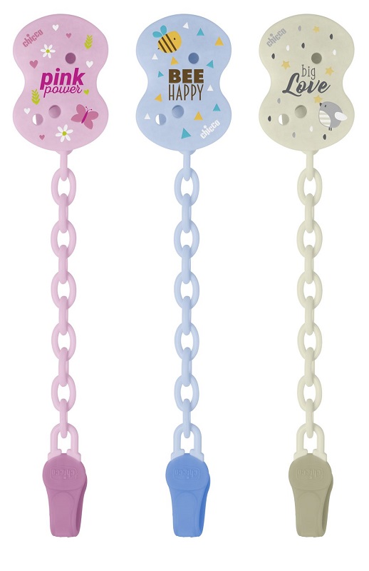 CHICCO CLIP CON CATENELLA MIXED COLORS NEW 2020 - farmaidea24.com