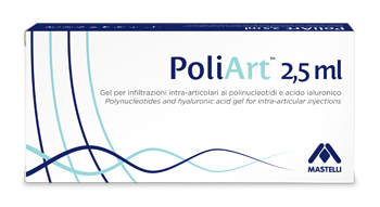 SIRINGA INTRA-ARTICOLARE PRERIEMPITA POLIART 2,5ML POLINUCLEOTIDI 10MG/ML E ACIDO IALURONICO 10MG/ML 2,5 ML - farmaidea24.com
