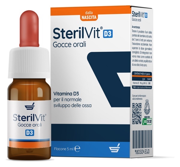 STERILVIT D3 GOCCE 5 ML - farmaidea24.com
