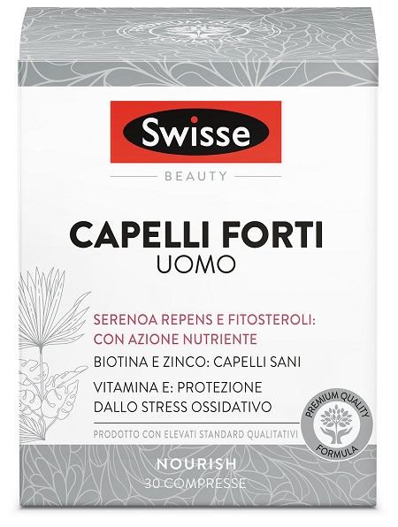 SWISSE CAPELLI FORTI UOMO 30 COMPRESSE - farmaidea24.com