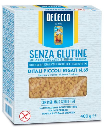 DE CECCO DITALI PICCOLI RIGATI N69 400 G - farmaidea24.com