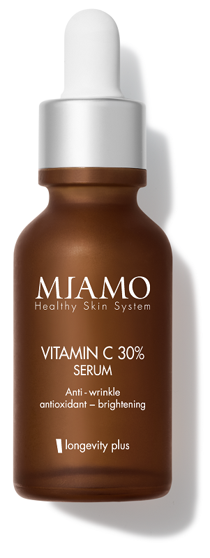 MIAMO HEALTHY SKIN SYSTEM VITAMIN C 30% SERUM ANTI WRINKLE ANTIOXIDANT BRIGHTENING LONGEVITY PLUS 30 ML - farmaidea24.com