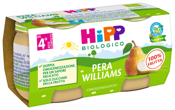 HIPP BIO OMOGENEIZZATO PERA WILLIAMS 2 X 80 G - farmaidea24.com