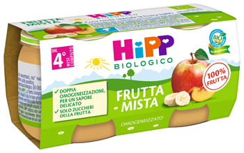 HIPP BIO OMOGENEIZZATO FRUTTA MISTA 2X80 G - farmaidea24.com