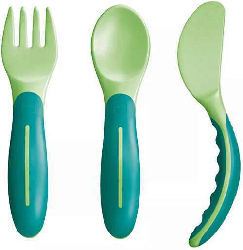 MAM BABYS CUTLERY 6+ NEUTRO - farmaidea24.com