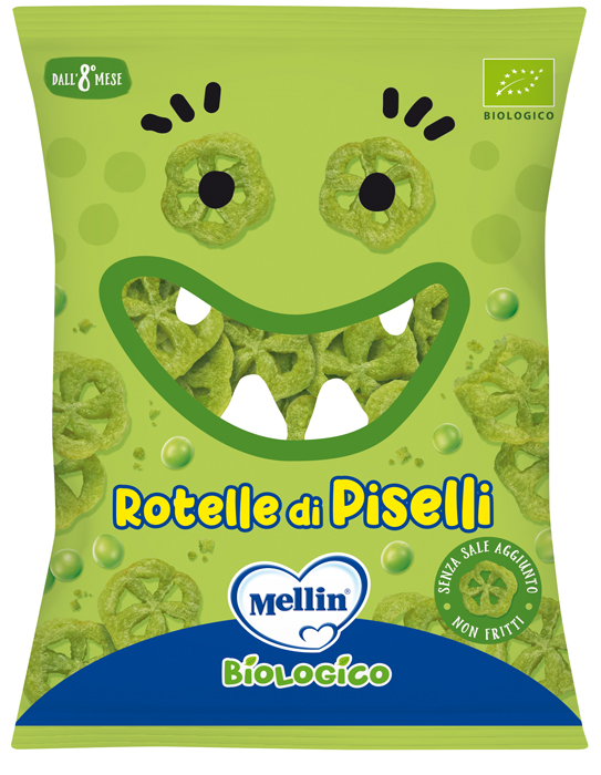MELLIN SNACK BIO ROTELLE PISELLI 20 G - farmaidea24.com