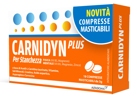 CARNIDYN PLUS 18 COMPRESSE MASTICABILI - farmaidea24.com