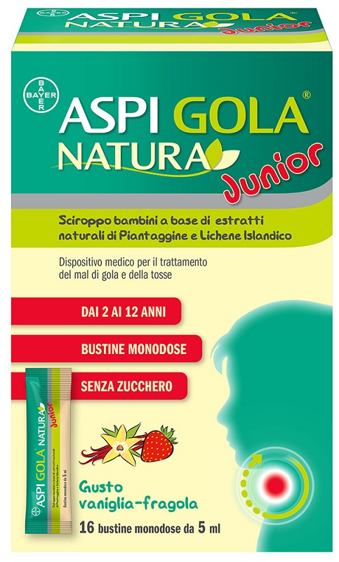 ASPI GOLA NATURA JUNIOR 16 BUSTINE MONODOSE DA 5 ML - farmaidea24.com