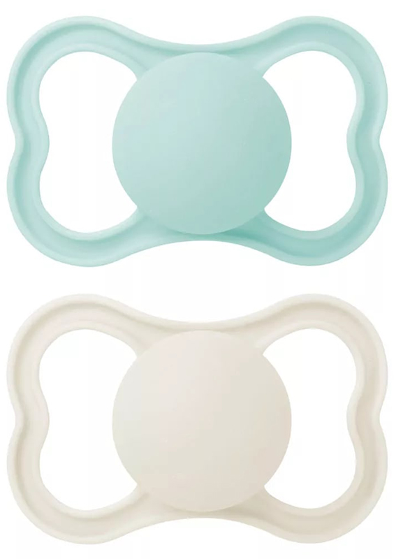 MAM AIR SUCCHIETTO 16+ MESI SILICONE NEUTRO 2 PEZZI - farmaidea24.com