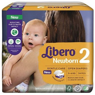 LIBERO NEWBORN PANNOLINO PER BAMBINO TAGLIA 2 3-6 34 PEZZI - farmaidea24.com