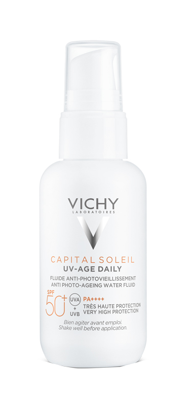 CAPITAL SOLEIL UV-AGE FLUIDO ANTI-FOTOINVECCHIAMENTO SPF50+ 40 ML - farmaidea24.com