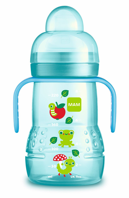 MAM TRAINER 220 ML 4+ BECCUCCIO SOFT SILICONE NEUTRO - farmaidea24.com