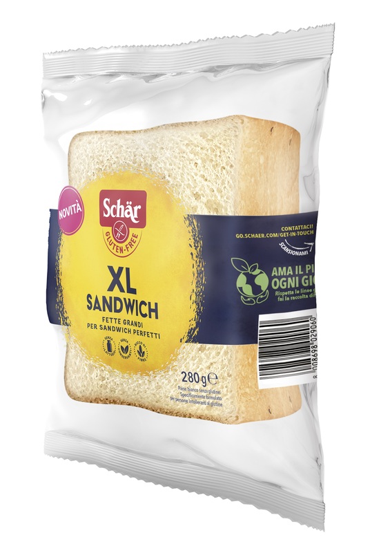 SCHAR XL SANDWICH PANE BIANCO SENZA LATTOSIO 280 G - farmaidea24.com