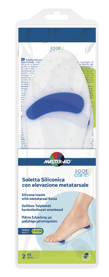 SOLETTA SILICONICA MASTER-AID FOOTCARE SMALL 37-38 METATARSO I4 - farmaidea24.com