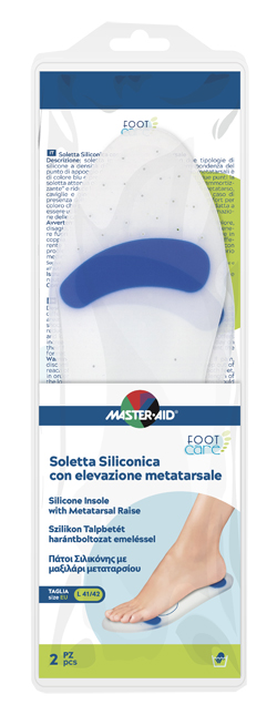 SOLETTA SILICONICA MASTER-AID FOOTCARE LARGE 41-42 METATARSO I6 - farmaidea24.com