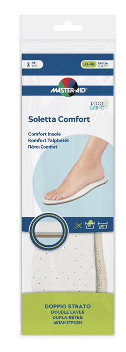 MASTER-AID FOOTCARE SOLETTA COMFORT RITAGLIABILE 2 PEZZI I1 - farmaidea24.com