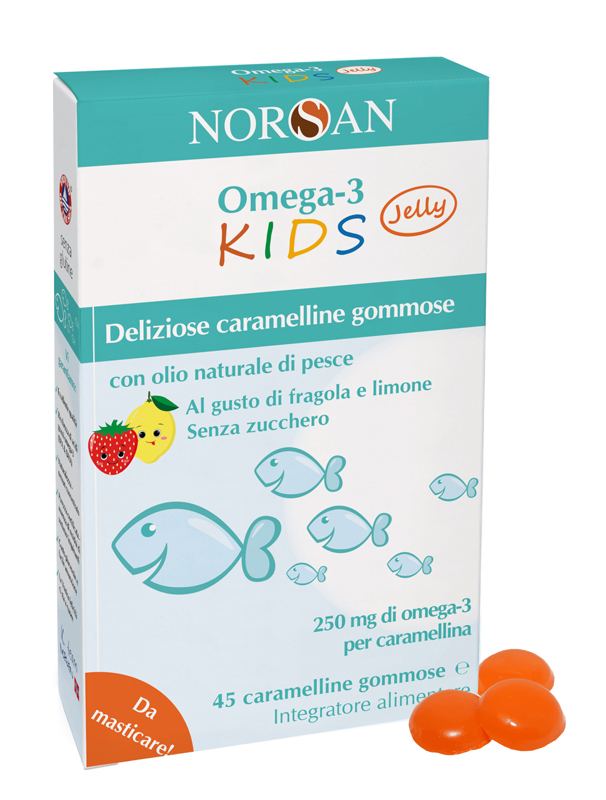 NORSAN OMEGA 3 KIDS 45 CARAMELLINE GOMMOSE - farmaidea24.com