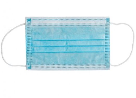 MASCHERINA CHIRURGICA FILTRANTE 98% 3 VELI TIPO IIR CON ELASTICI ADULTI AZZURRA 10 PEZZI - farmaidea24.com