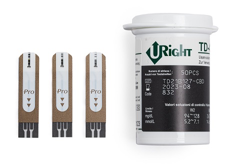 STRISCE MISURAZIONE GLICEMIA U-RIGHT TD 4279 50 PEZZI - farmaidea24.com