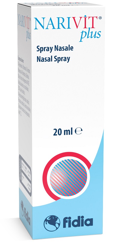 NARIVIT PLUS SPRAY NASALE 20 ML CON ACIDO IALURONICO CROSS-LINKATO D-PANTENOLO BIOTINA VITAMINA E VITAMINA E - farmaidea24.com